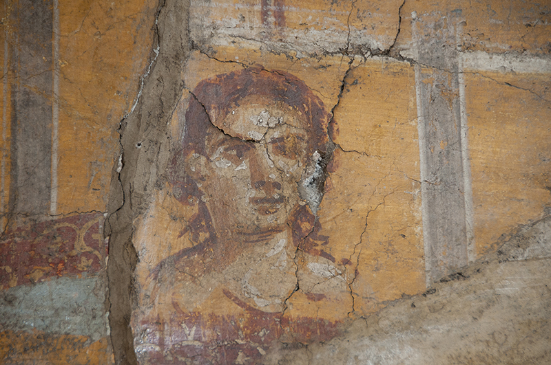 Egy fennmaradt falfestmény Pompeiiben